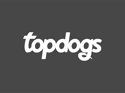 Topdogs wordmark branding design dog dog walker dog walking graphic design logo typography