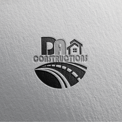 Construction Logo 3d brand branding graphic design logo logo design minimalist motion graphics