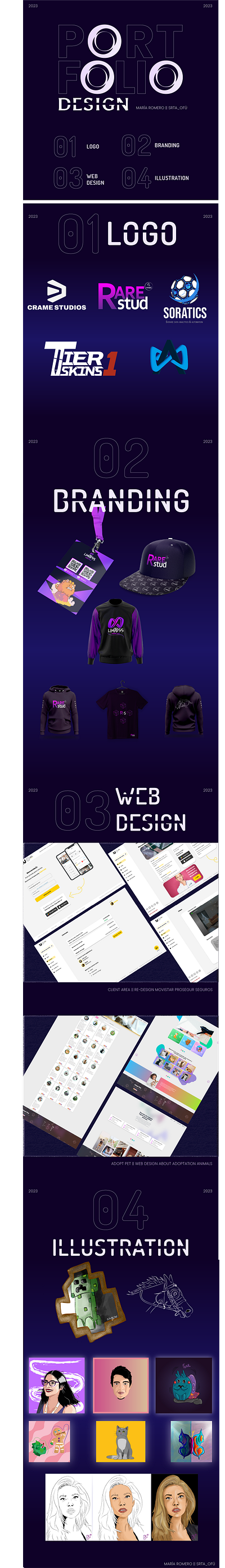 Portfolio Design branding graphic design illustration logo mockup portfolio