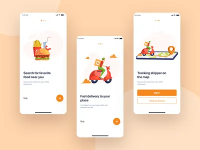 Satisfy Your Cravings: Food Ordering App Walkthrough app walkthrough burger delivery delivery app e commerce ui food app food delivery food ordering walkthrough onboarding ui online online food app pizza delivery swiggy zomato