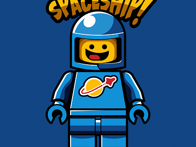 "Benny" Illustration from The Lego Movie design graphic design illustration illustrator vector