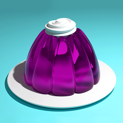 Jelly 3D 3d 3d art blender colorful food graphic design jelly sweets