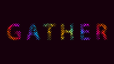GATHER app animation graphic design logo ui