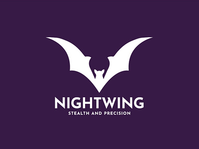 NightWing Logo Design 2d logo branding creative logo flat logo logo logo art logo best logo blowing logo concept logo king minimal minimalist professional super logo