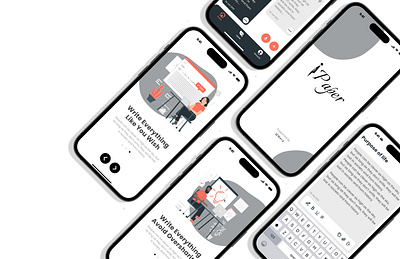 Mobile note app branding graphic design typography ui