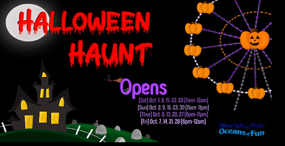 Halloween Haunt Billboard billboard graphic design illustration