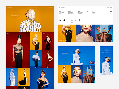 SCHIAPARELLI — Website redesign brand design branding clothes clothing brand e commerce ecommerce figma interface jewelry jewelry store minimal online shop online shopping online store shopify ui user experience ux webdesign webflow