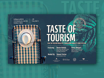 Taste of Tourism advertising agriculture branding event hawaii marketing poster series tourism