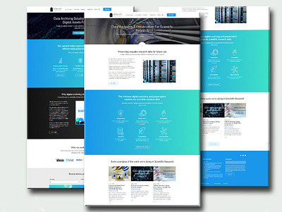 Data Archiving Solution or Digital Assets Website Design branding business design ecommerce website graphics design illustration ladning page design landing page ui ui design website design website development