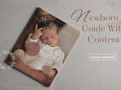 Pre-written Welcome Guide, Editable Photographer Guide with Copy baby session canva template editable template newborn baby newborn photography newborn presets newborn session guide photographer pre written content