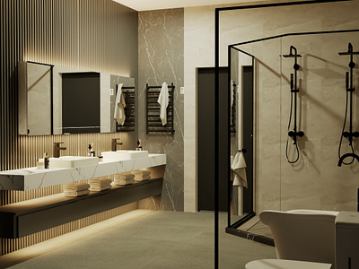 Modern Bathroom design 2023 3d 3d design 3d max 3d modeling 3d rendering bathroom interior design lumion render
