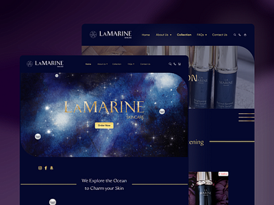 La Marine - Web Design Concept back end beauty css design figma html illustration javascript logo ui wordpress