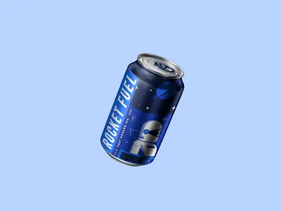 ROCKET FUEL | Pow City Brewing Co. alcohol beer beer design beer label brand design branding design graphic design illustration label label design packaging vector