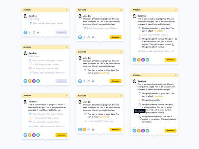 Annotation box - structured sentiments annotations chat commenting product design tagging tags ui ui design ux ux design web app