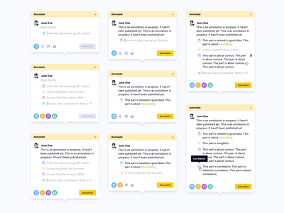 Annotation box - structured sentiments annotations chat commenting product design tagging tags ui ui design ux ux design web app