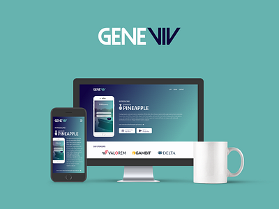 Responsive medical startup website - Geneviv indigo medical startup medical startup website navy responsive website responsive website design startup teal white