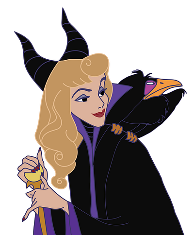 Princess Maleficent design illustration