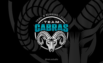 Team Cabras Logo argentina branding cabras goat horns jujuy logo marathon mountains team trail training