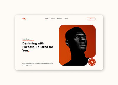 Portfolio Designer - Hero Section animation dailyui design digital graphic design minimal minimalist ui ux web web design