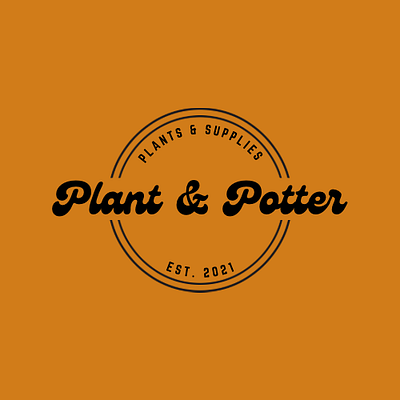 Plant & Potter branding design illustration logo