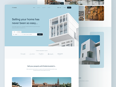 Índole - Modern real estate landing page design adobexd apartment build building buy figma house landing page property real estate sell ui uidesign ux uxdesign website