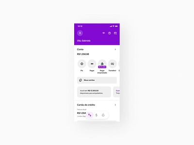 Nubank, Lending app bank bank account brasil brazil design flat flat design label nubank ui ux