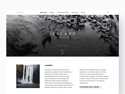 HÁRPÁ, Website flat flat design iceland interactive minimalist site startup ui ux website