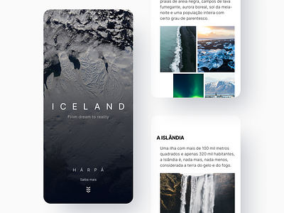 HÁRPÁ, App app flat flat design iceland ui ux