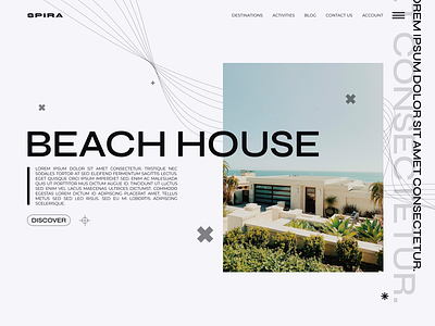 Vacation Site Landing page design hero section landing page travel ui user interface vacation web design