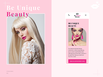 Beauty Saloon Concept branding design graphic design logo typography ui ux