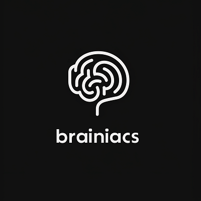 Brainiacs Logo brain circular design illustration logo