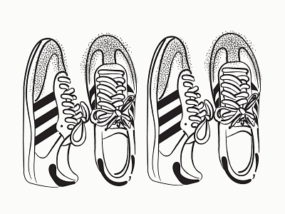 Adidas Sambas art community design dribbble graphic design illustration illustrator sneakers vector