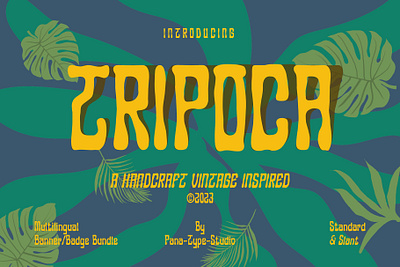 TRIPOCA FONT design display font font font design handlettering illustration logo script font typeface design