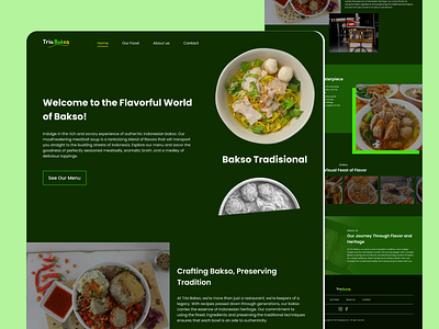 Meatball Website Concept design figma ui uiux ux webdesign