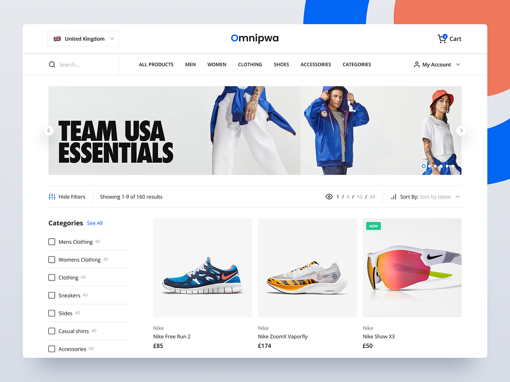 Online Shopping - E-commerce Website by Parklins Ifeanyichukwu on Dribbble