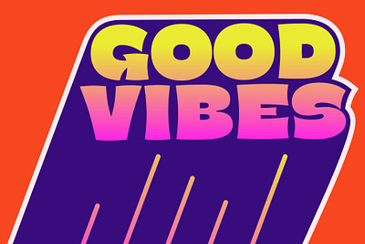 GOOD VIBES branding design graphic design illustration logo typeface typography ui ux vector