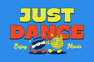 JUST DANCE branding design graphic design illustration logo typeface typography ui ux vector