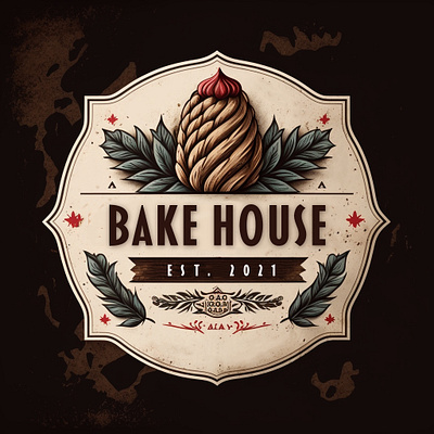 Bake House baker logo baking logo logo design