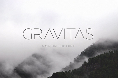 GRAVITAS | Modern font app branding design graphic design illustration logo typography ui ux vector