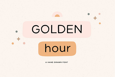 Golden hour | A hand drawn font app branding design graphic design illustration logo typography ui ux vector