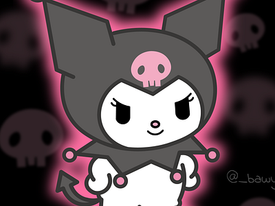 Practice Kuromi (2023) design digital digitalart digitaldrawing illustration