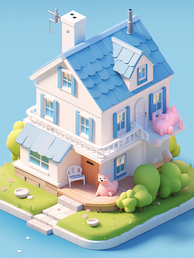 A house in the shape of a dog dall e