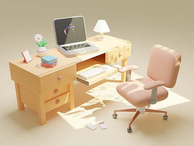 My Working corner in Blender 3d 3dart 3dblender 3dworking 3dworkingarea 3dworkingstation blender blenderart blenderartillustration design graphic design