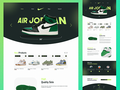 Shoe e-Commerce Landing Page clean design e commerce flat graphic design land minimal shoe ui ux web webdesign