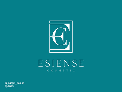 Esiense Cosmetic EC monogram logo beauty branding c cosmetic design e fashion illustration jewelry lettering logo luxury monogram salon spa vector