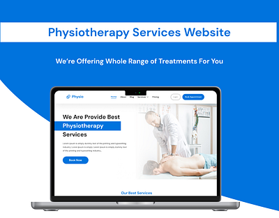 Physiotherapy Website application branding design graphic design illustration landing page logo mobile app ui ux web webdesign websiter