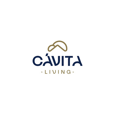 Cávita Living brand branding bubbles design developments flat graphic design house icon living logo logotype mark minimal real estate simple symbol type vector