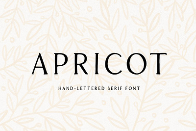 Apricot - Handlettered Serif Font app branding design graphic design illustration logo typography ui ux vector