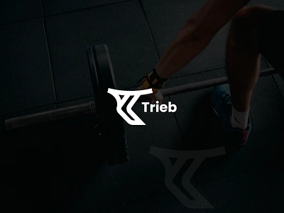 Fitness Logo Design - Trieb creativelogo fitnesslogo letter t logo letterlogo logo logoart logodesign logofolio logogrid logoinspiration logoinspirations logomaker logomark logonew logopassion logos logotype minimallogo modernlogo professionallogo