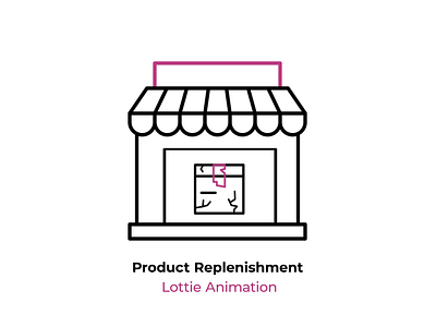 Lottie Animation For Product Replenishment after effects app lottie animation bodymovin box lottie broken box design icon animation lottie animation motion graphics package replenishment product replenishment shop stock lottie animation store lottie supply chain lottie vector lottie